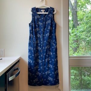 Floral Denim Dress